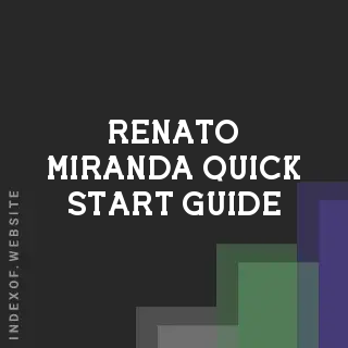Renato Miranda Quick Start Guide | Indexof