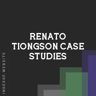 Renato Tiongson Case Studies | Indexof