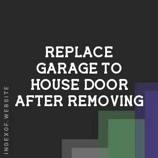 Fix or Replace Garage-to-House Door After Removing a Cat Flap? | Fire Safety Guide