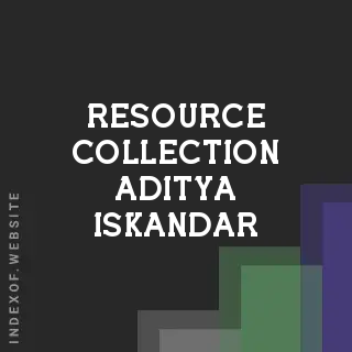 Resource Collection Aditya Iskandar | Indexof