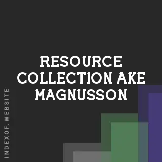 Resource Collection Ake Magnusson | Indexof