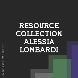 Resource Collection Alessia Lombardi | Indexof