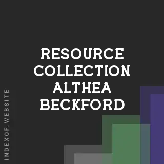 Resource Collection Althea Beckford | Indexof