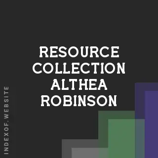 Resource Collection Althea Robinson | Indexof