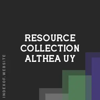 Resource Collection Althea Uy | Indexof
