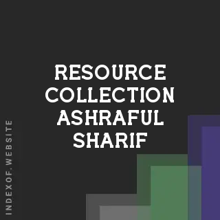 Resource Collection Ashraful Sharif | Indexof