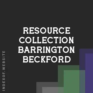 Resource Collection Barrington Beckford | Indexof