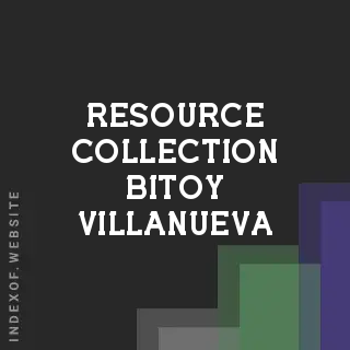 Resource Collection Bitoy Villanueva | Indexof