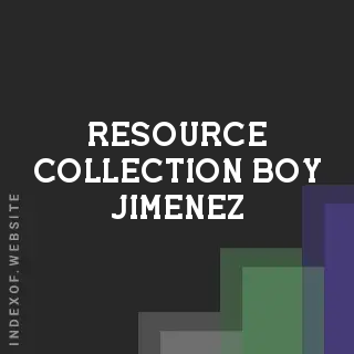 Resource Collection Boy Jimenez | Indexof