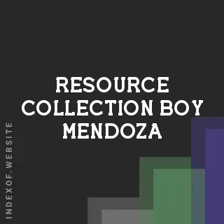 Resource Collection Boy Mendoza | Indexof