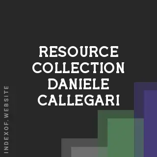 Resource Collection Daniele Callegari | Indexof
