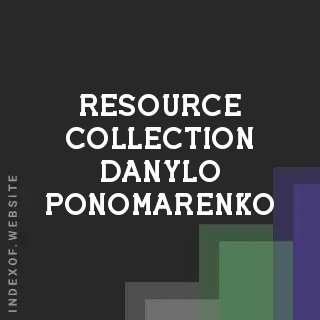 Resource Collection Danylo Ponomarenko | Indexof