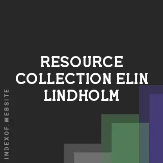 Resource Collection Elin Lindholm | Indexof