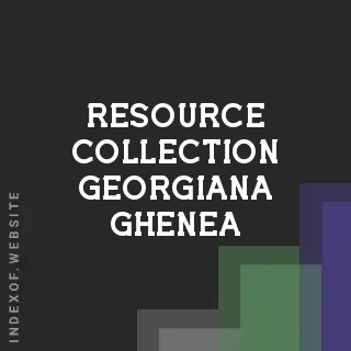 Resource Collection Georgiana Ghenea | Indexof