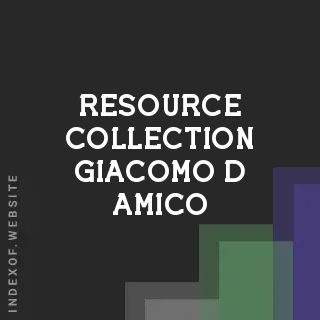 Resource Collection Giacomo D Amico | Indexof