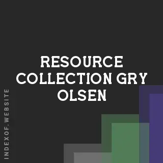 Resource Collection Gry Olsen | Indexof