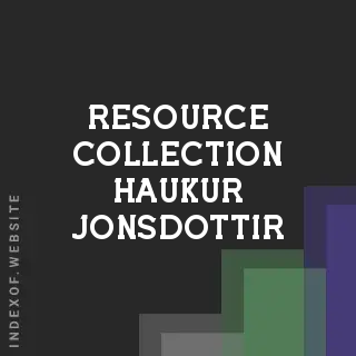 Resource Collection Haukur Jonsdottir | Indexof
