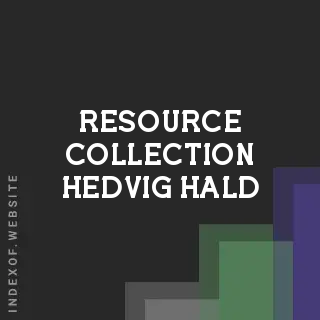 Resource Collection Hedvig Hald | Indexof