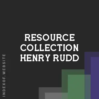 Resource Collection Henry Rudd | Indexof