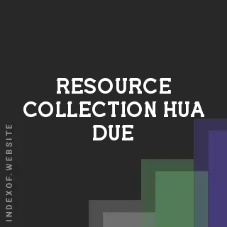 Resource Collection Hua Due | Indexof