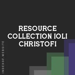Resource Collection Ioli Christofi | Indexof