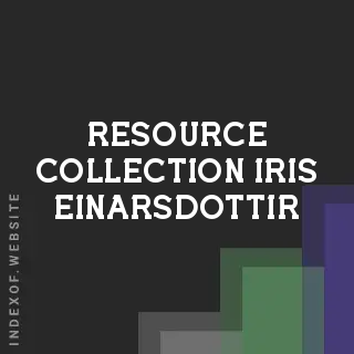 Resource Collection Iris Einarsdottir | Indexof