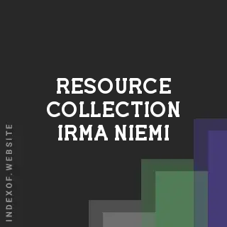 Resource Collection Irma Niemi | Indexof