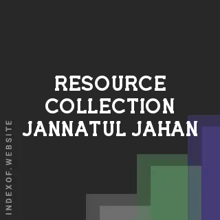 Resource Collection Jannatul Jahan | Indexof
