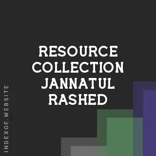 Resource Collection Jannatul Rashed | Indexof