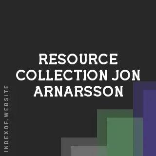 Resource Collection Jon Arnarsson | Indexof