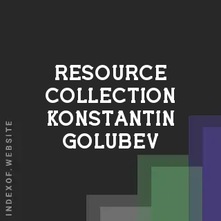Resource Collection Konstantin Golubev | Indexof