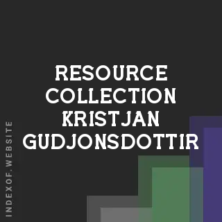 Resource Collection Kristjan Gudjonsdottir | Indexof
