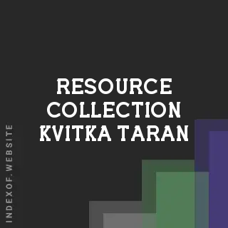 Resource Collection Kvitka Taran | Indexof