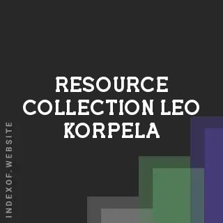 Resource Collection Leo Korpela | Indexof