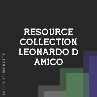 Resource Collection Leonardo D Amico | Indexof