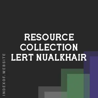 Resource Collection Lert Nualkhair | Indexof