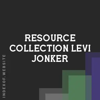 Resource Collection Levi Jonker | Indexof