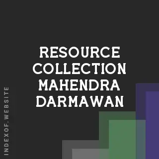Resource Collection Mahendra Darmawan | Indexof