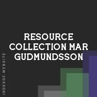 Resource Collection Mar Gudmundsson | Indexof