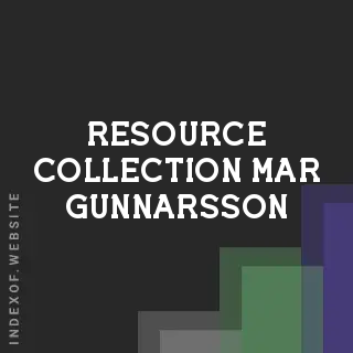 Resource Collection Mar Gunnarsson | Indexof