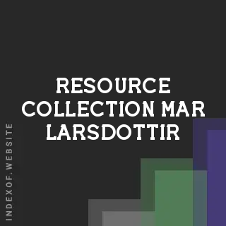 Resource Collection Mar Larsdottir | Indexof