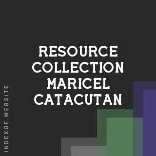 Resource Collection Maricel Catacutan | Indexof