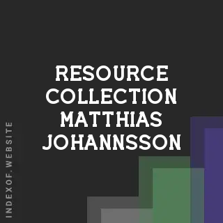 Resource Collection Matthias Johannsson | Indexof