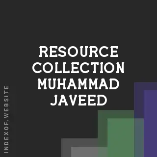 Resource Collection Muhammad Javeed | Indexof