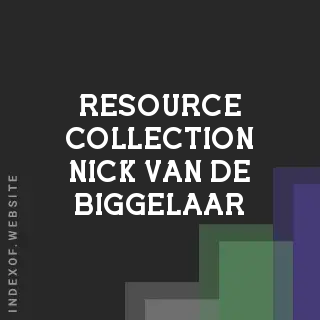 Resource Collection Nick van de Biggelaar | Indexof