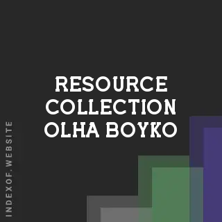 Resource Collection Olha Boyko | Indexof