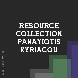 Resource Collection Panayiotis Kyriacou | Indexof