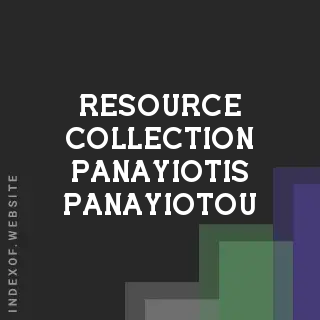 Resource Collection Panayiotis Panayiotou | Indexof