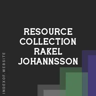 Resource Collection Rakel Johannsson | Indexof