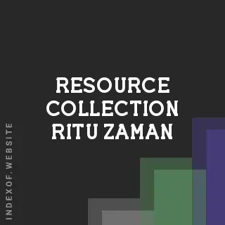 Resource Collection Ritu Zaman | Indexof